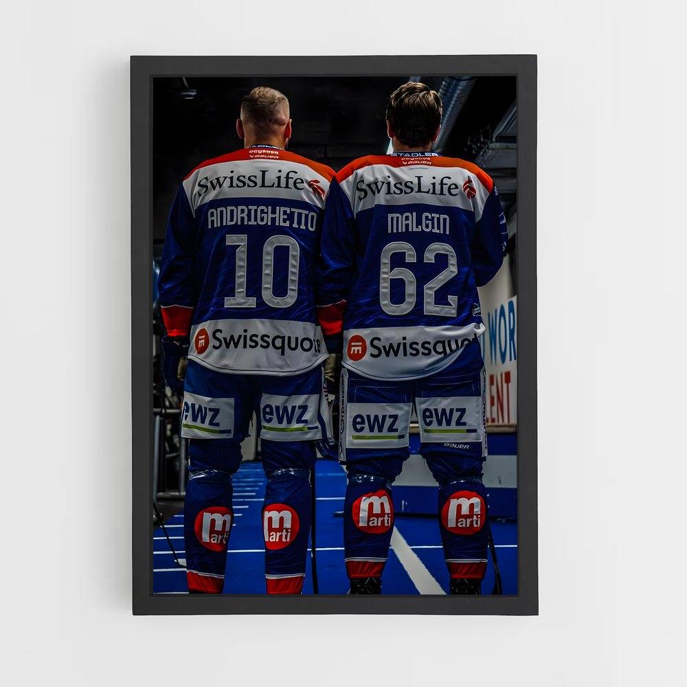 Poster Glace et Grit – affiche Hockey sur glace (vue 2)